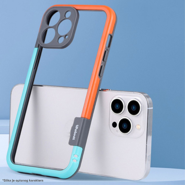 Maska za iPhone 16 Pro Max Wolmtt bumper siva - 615483