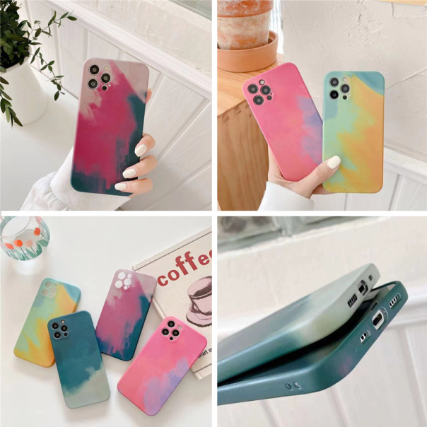 Maska za iPhone 12 Water Paste roze - 051382