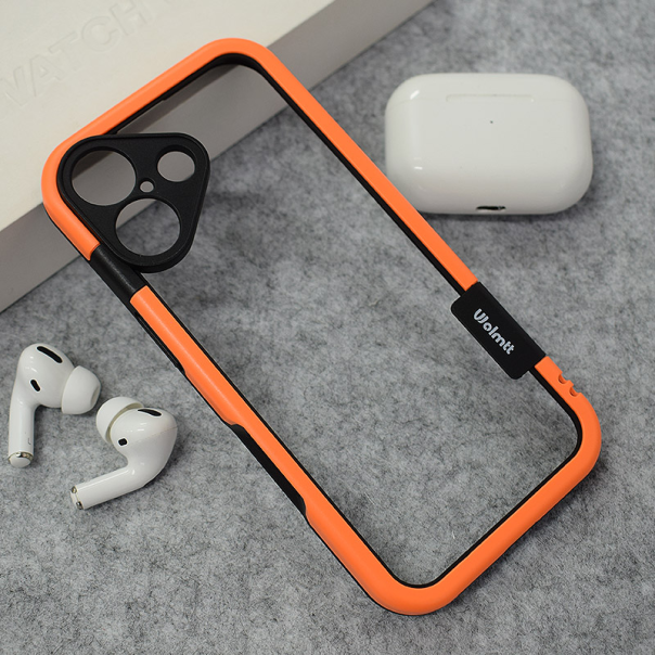 Maska za iPhone 17 narandžasto Wolmtt bumper - 621626