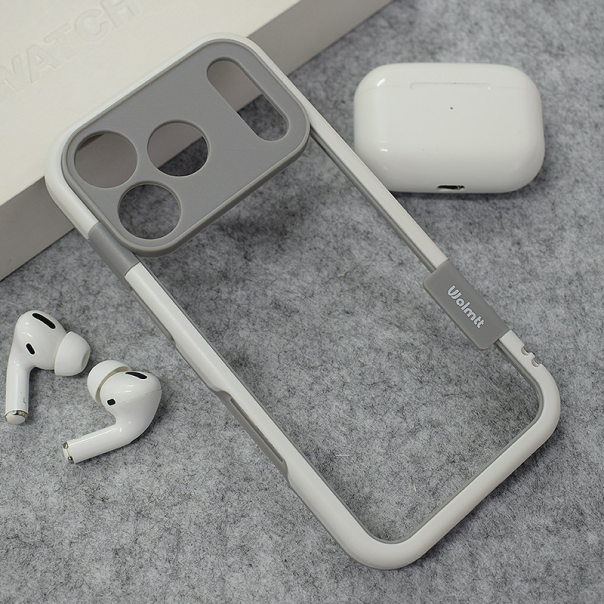 Maska za iPhone 17 Pro Wolmtt bumper bela - 621628