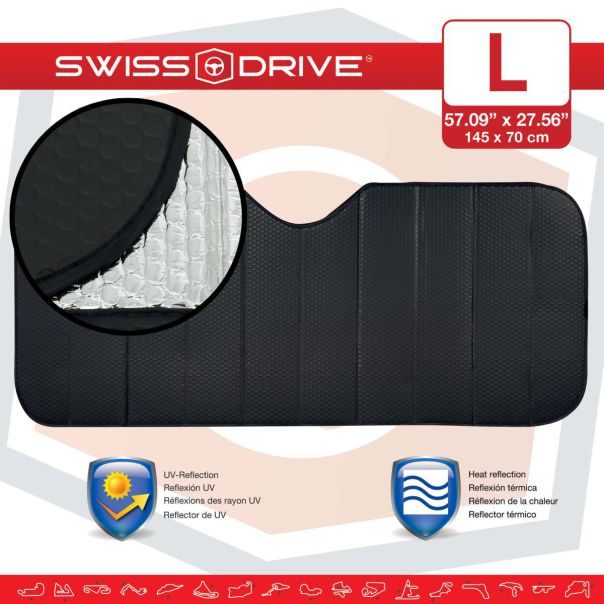 SUMEX Zaštita od sunca 145x70cm mat crna - MATTBLK