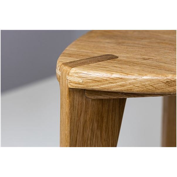 MEDA FURNITURE Hoklica Oku Heimen M – hrast 30 cm - HrastM30rav