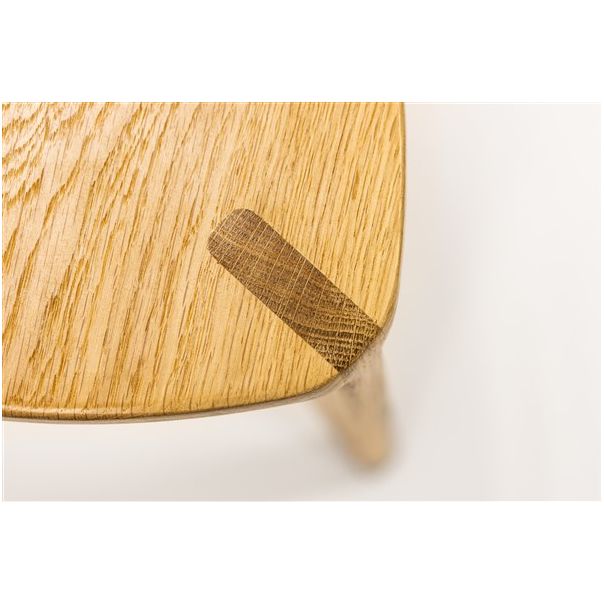 MEDA FURNITURE Hoklica Oku Heimen M – hrast 30 cm - HrastM30rav