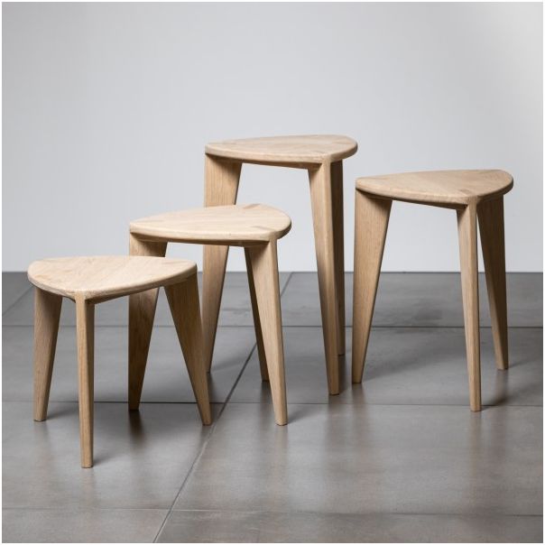 MEDA FURNITURE Set stоčića za dnevni boravak M - StoSet4M