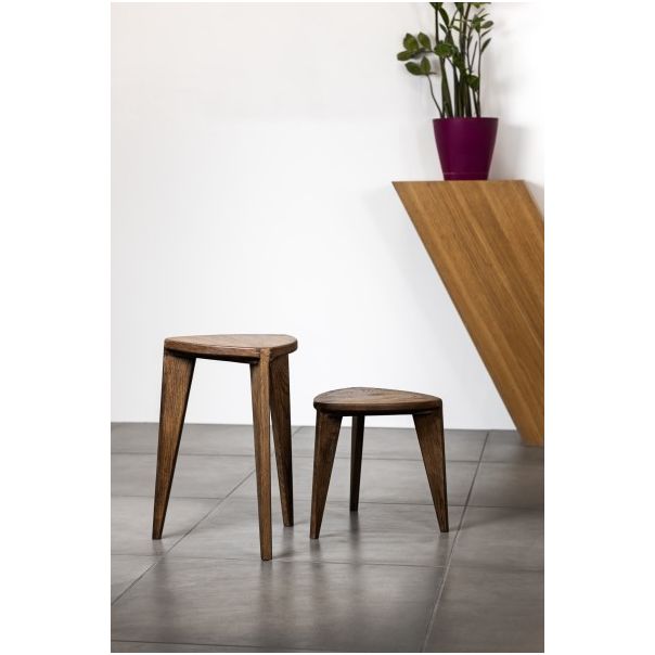 MEDA FURNITURE Stočići od drveta Orah M (set) - StoOraSetM