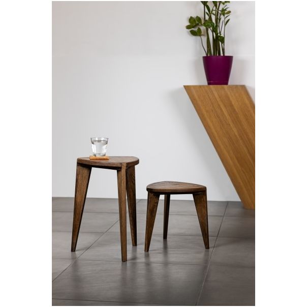 MEDA FURNITURE Stočići od drveta Orah M (set) - StoOraSetM