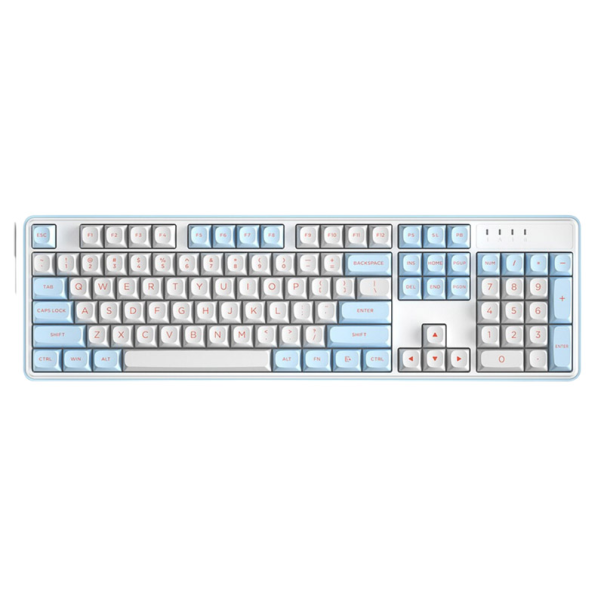 mehanička tastatura ZIFRIEND ZT104 belo plava (sivi switch) - 609949