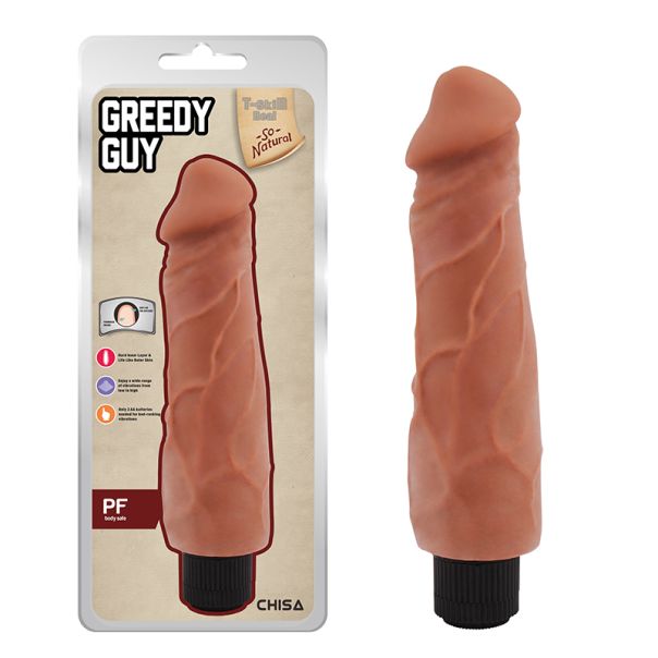Mekani Realisticni Vibrator 24cm Greedy Guy Latin - CN-711703579