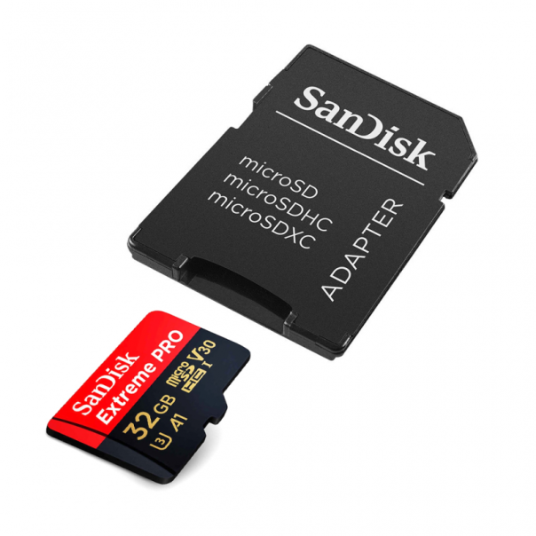 Mem. Kartica SanDisk SDHC 32GB Micro Extreme Pro 100MB/s C10 V30 U3+SD adaperom - 82165-1