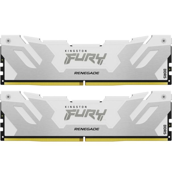 KINGSTON DIMM DDR5 32GB (2x16GB kit) 6400MT/s KF564C32RWK2-32 FURY Renegade White - MEM02414