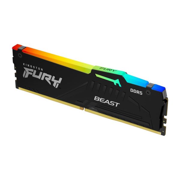 KINGSTON Ram memorija DIMM DDR5 32GB KF564C32BBEA-16 FURY Beast RGB EXPO - MEM02570
