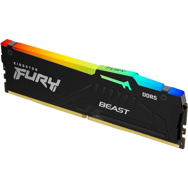 KINGSTON Ram memorija DIMM DDR5 16GB KF568C34BBEA-16 FURY Beast RGB EXPO - MEM02578