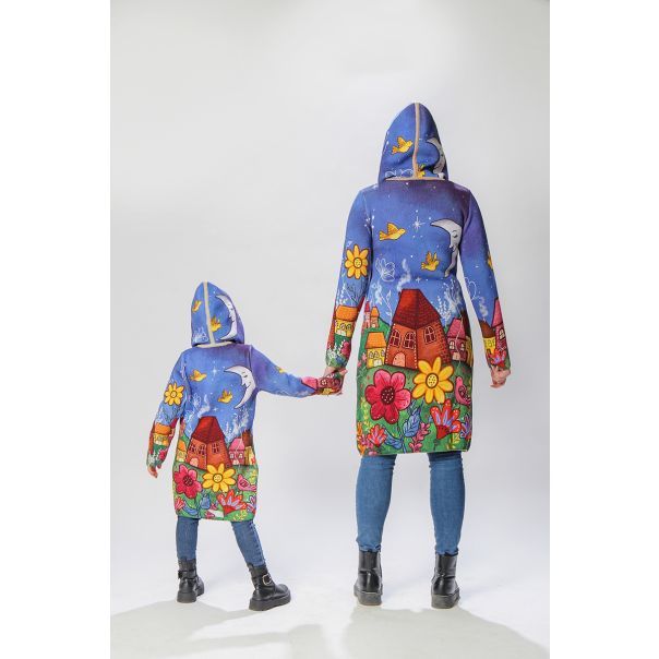 BAIKA Štrikani kaput za žene - Mesečina - KOMOON