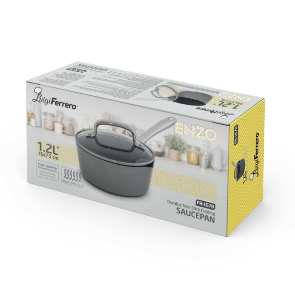 LUIGI FERRERO Šerpa kaserola 16x7.5cm 1.2L Enzo FR-1678 - MH 1004194