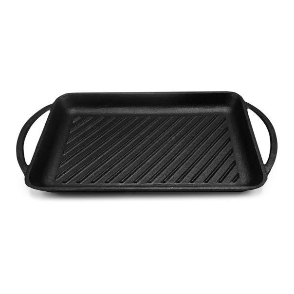 MUHLER Gril ploča za roštilj od livenog gvožđa 33.5x22x3cm Tika MR-3422CI - MH 1004988