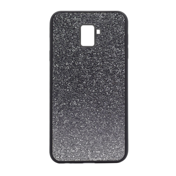 Maska za Samsung A8 Plus/ A730 (2018) crno Midnight Spark srebrna - 030028-1-1