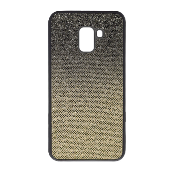 Maska za Samsung J6/ J600F (2018) EU crno Midnight Spark zlatna - 030043