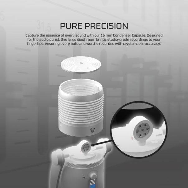 FANTECH Mikrofon MCX03 Leviosa Max Space edition, bela - 218386