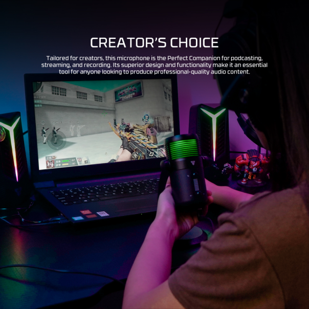 FANTECH Mikrofon MCX03 Leviosa Max Space edition, bela - 218386