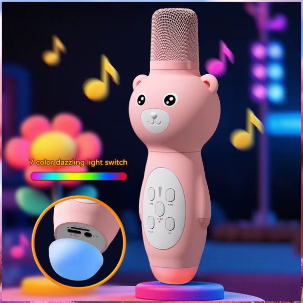 Mikrofon K6 roze - 223091