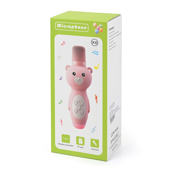 Mikrofon K6 roze - 223091