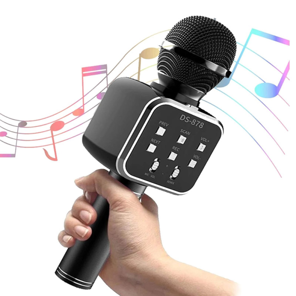Mikrofon karaoke + zvučnik (DS-878) crni - 611744