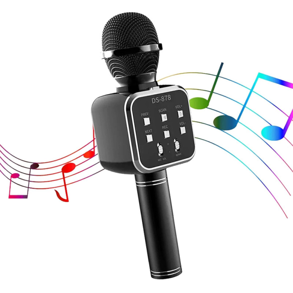 Mikrofon karaoke + zvučnik (DS-878) crni - 611744
