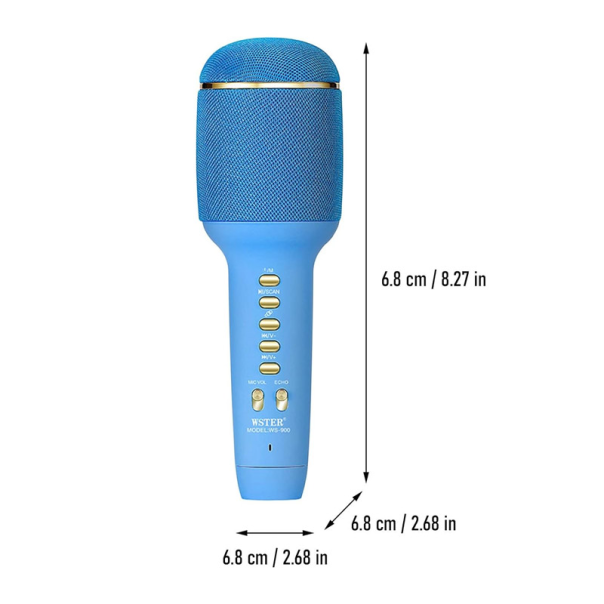 Mikrofon karaoke + zvučnik WS-900 crni - 605958