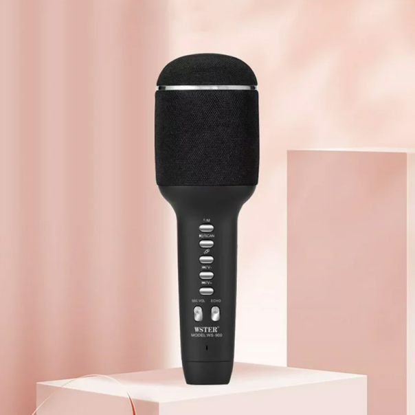 Mikrofon karaoke + zvučnik WS-900 crni - 605958