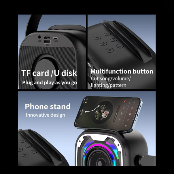 Mikrofon karaoke+ zvučnik V11 beli - 613681