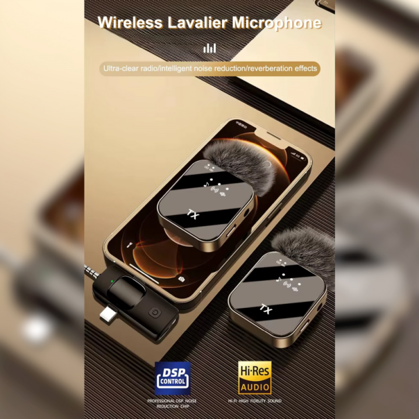 Mikrofon Lavalier F11-2 crni - 223095