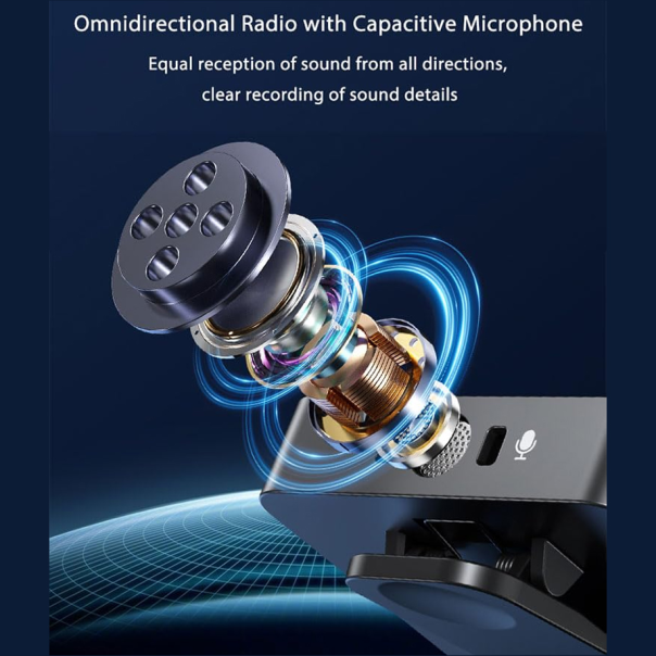 Mikrofon Lavalier F11-2 crni - 223095