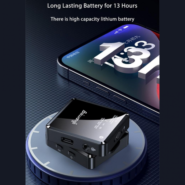 Mikrofon Lavalier F11-2 crni - 223095