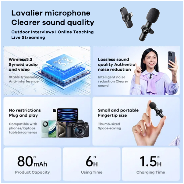 Mikrofon REMAX Ryusic Series K09 Type-C crni - 213402