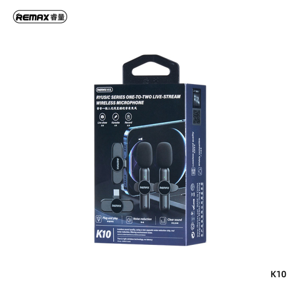 Mikrofon REMAX Ryusic Series K10 iPhone crni - 213403