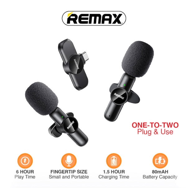 Mikrofon REMAX Ryusic Series K10 Type-C crni - 216814