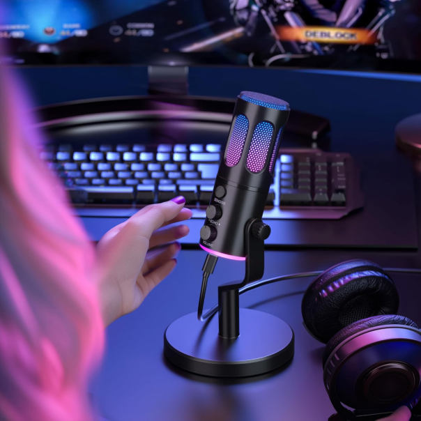 Mikrofon SU8 RGB crni - 223070