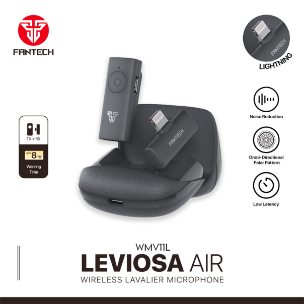 Mikrofon Wireless Fantech Lavalier Leviosa Air WMV11L (Single Mic) Lightning - G213455