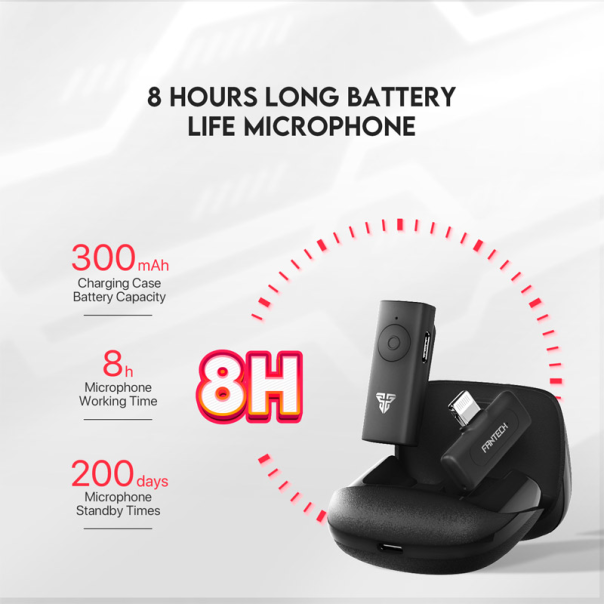 Mikrofon Wireless Fantech Lavalier Leviosa Air WMV11L (Single Mic) Lightning - G213455