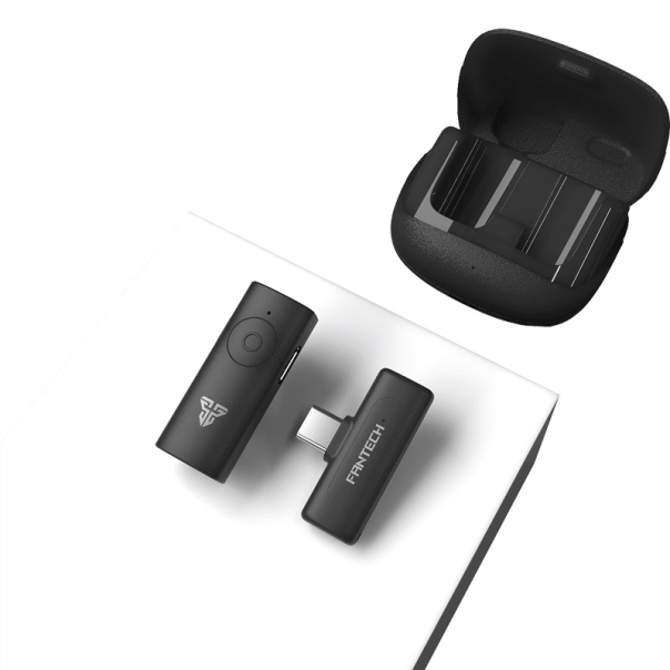 Mikrofon Wireless Fantech Lavalier Leviosa Air WMV11C (Single Mic) Type-C crni - G213454