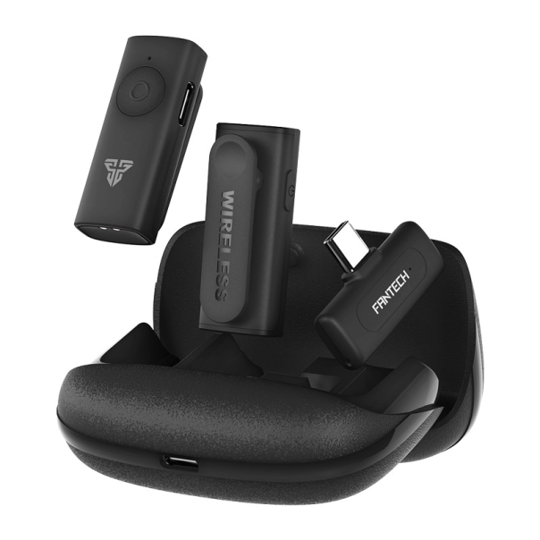 Mikrofon Wireless Fantech Lavalier Leviosa Air WMV21C (Dual Mic) Type-C crni - G213456