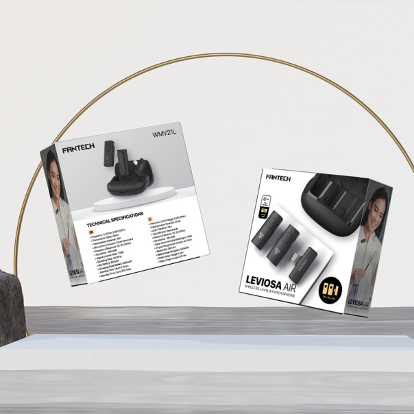 Mikrofon Wireless Fantech Lavalier Leviosa Air WMV21L (Dual Mic) Lightning - G213457