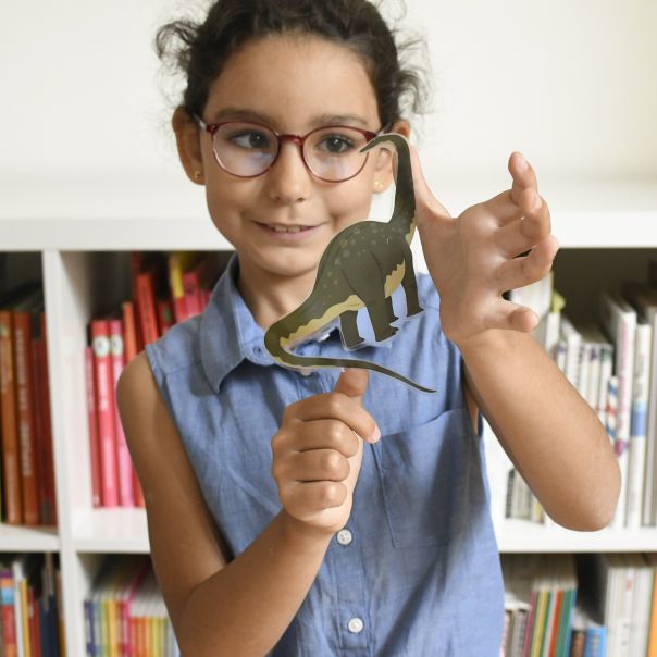 Edukativni poster s nalepnicama Mini otkrića: Dinosaurusi 3+ - MIN003