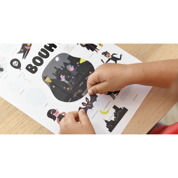 Edukativni poster s nalepnicama Mini otkrića: Svemir 3+ - MIN014