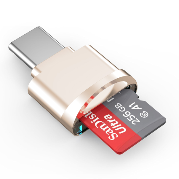 Mini card reader Type C JWD sivi - 220369