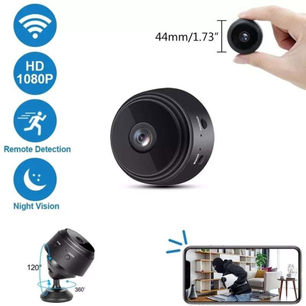 Mini Wireless Kamera 1080P A9 crna - 612066