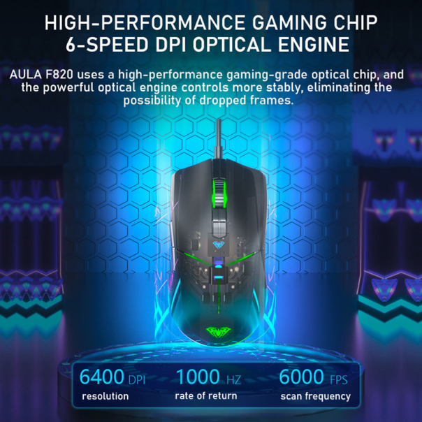 Mis Aula F820 crni - 202910