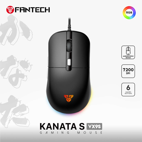 Miš Gaming Fantech VX9S Kanata S crni - G213759