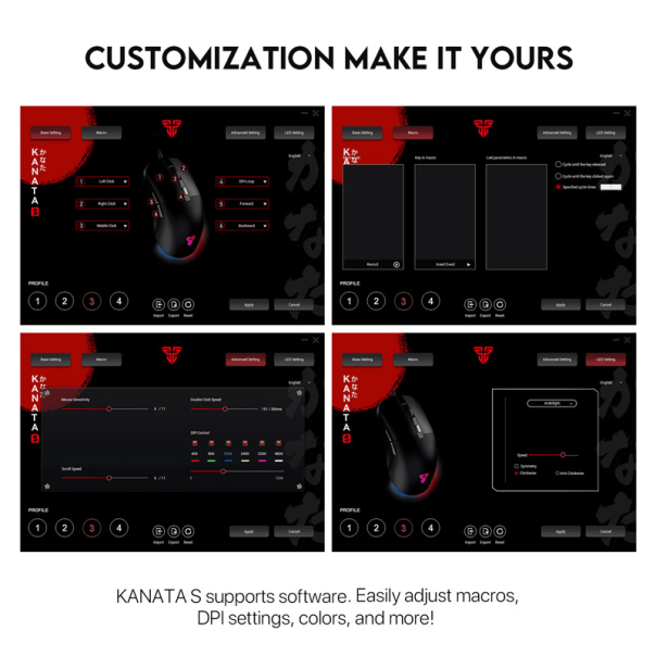 Miš Gaming Fantech VX9S Kanata S crni - G213759