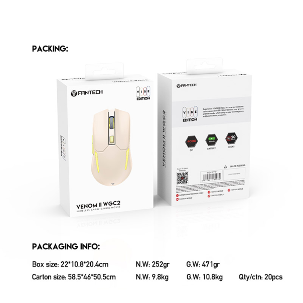 Miš Gaming Fantech WGC2 Venom II bez - G208870